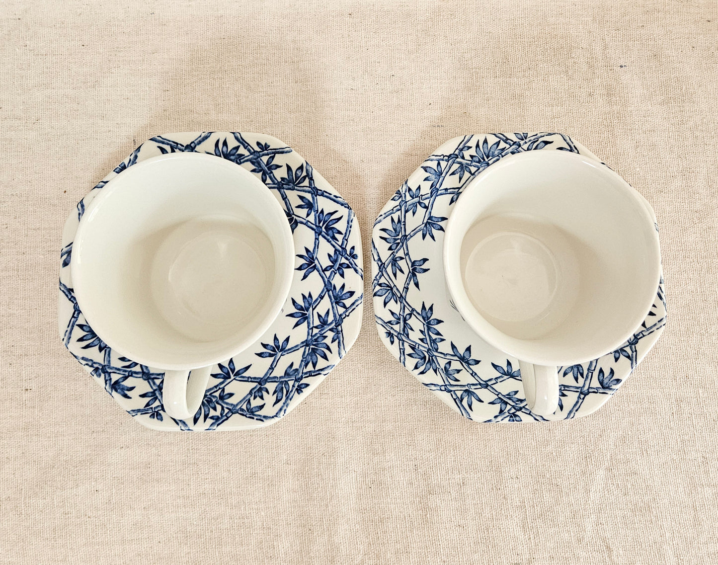 J&G Meakin Royal Staffordshire Trellis Ironstone England Set of 2