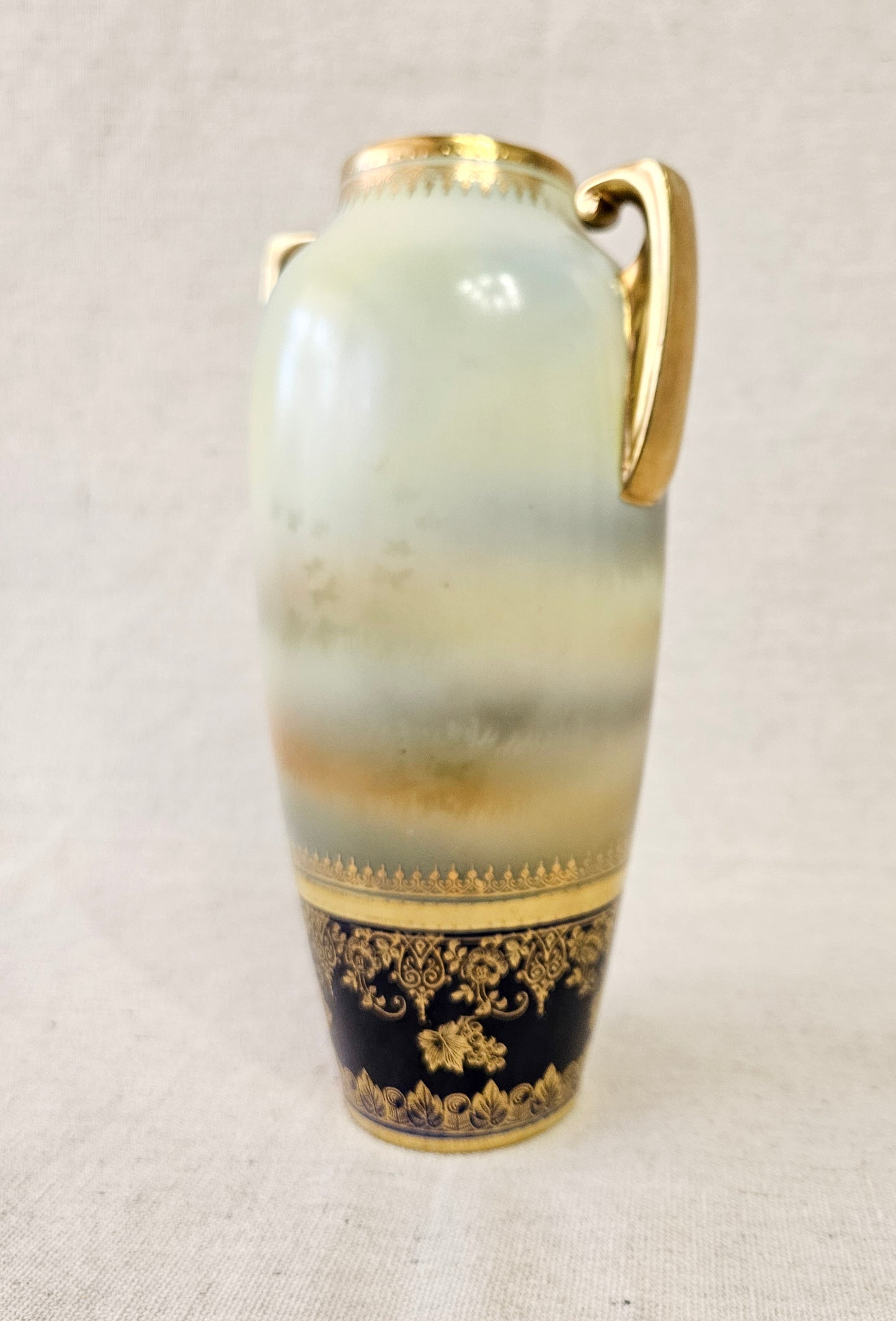 R.S. Suhl Vase Two Shepherdess in a Field