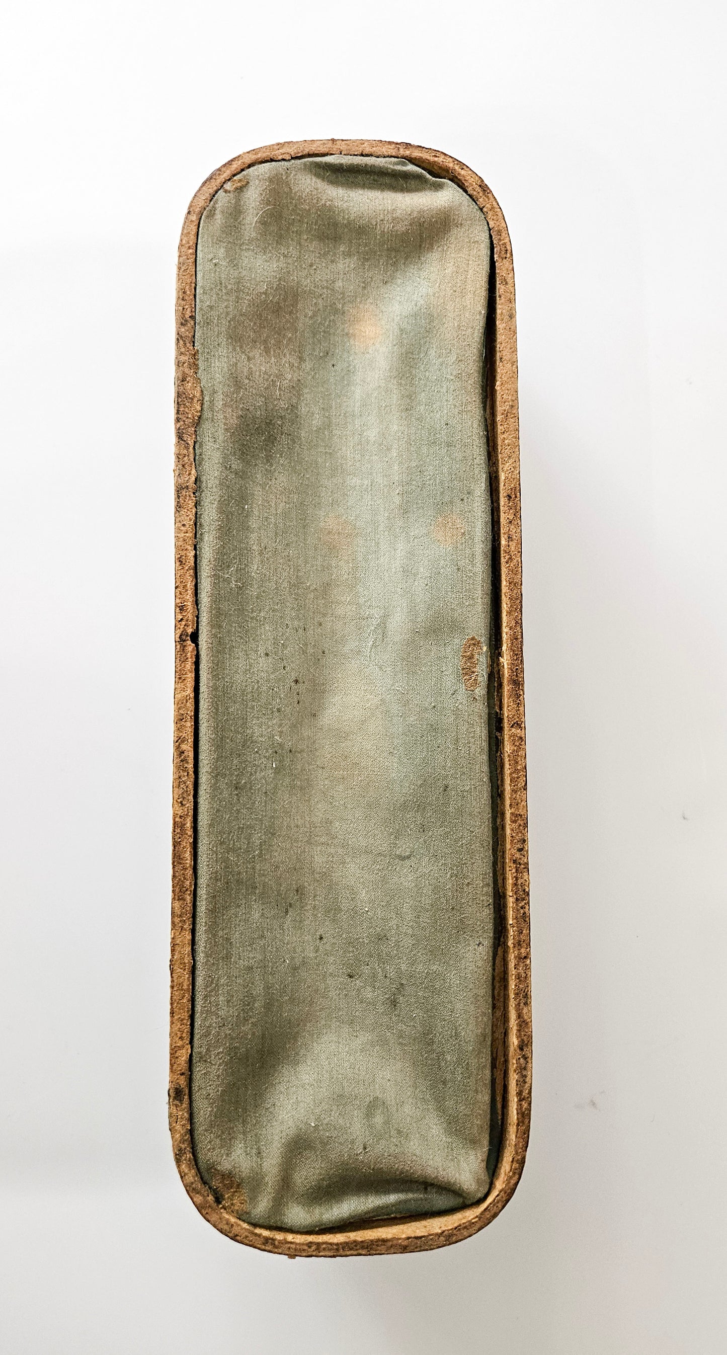 1800's Victorian Celluloid Necktie or Glove Box Cattle Scene