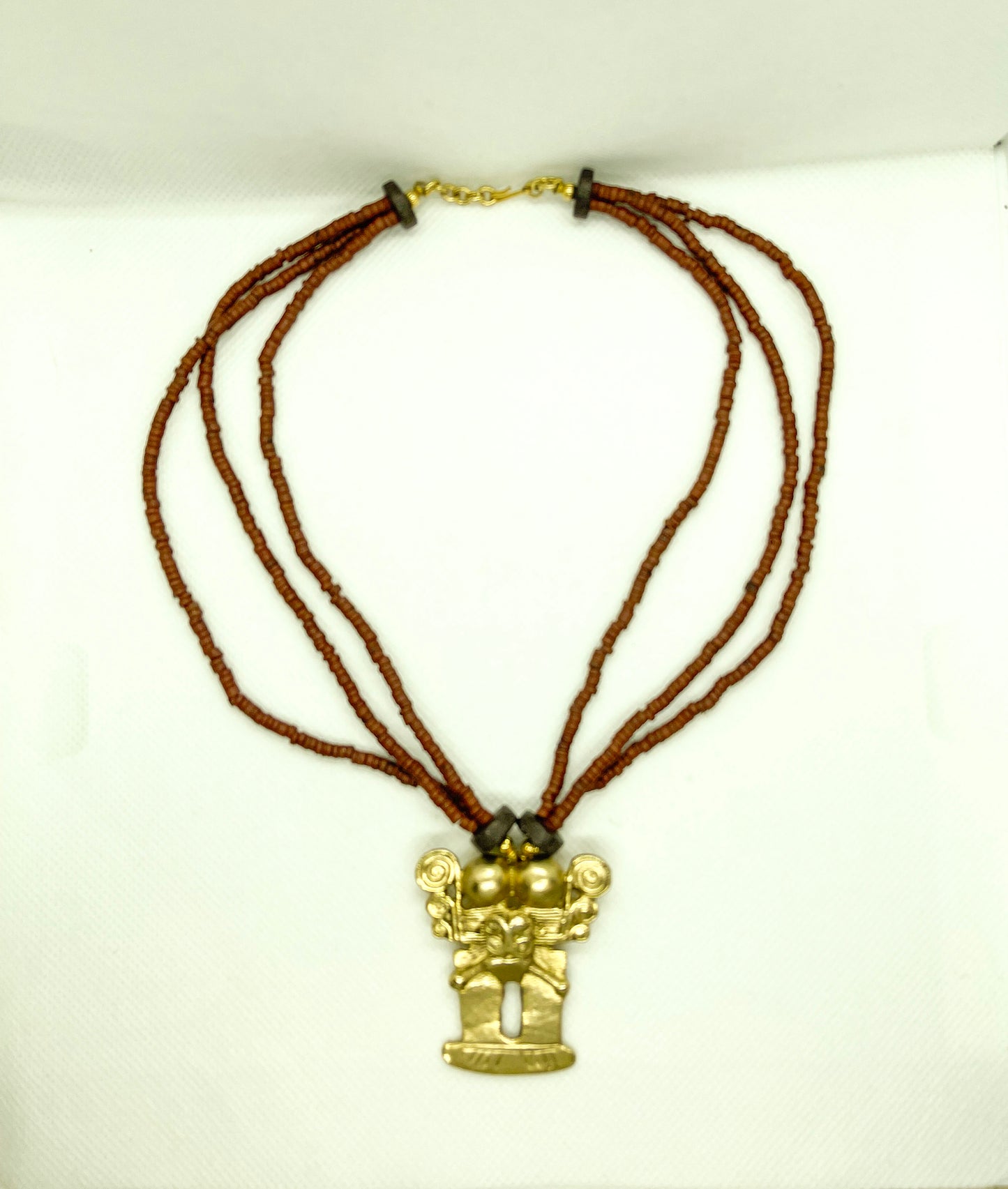 Aztec Mayan Latin Indian Tribe Amulet Shaman Pendant Necklace