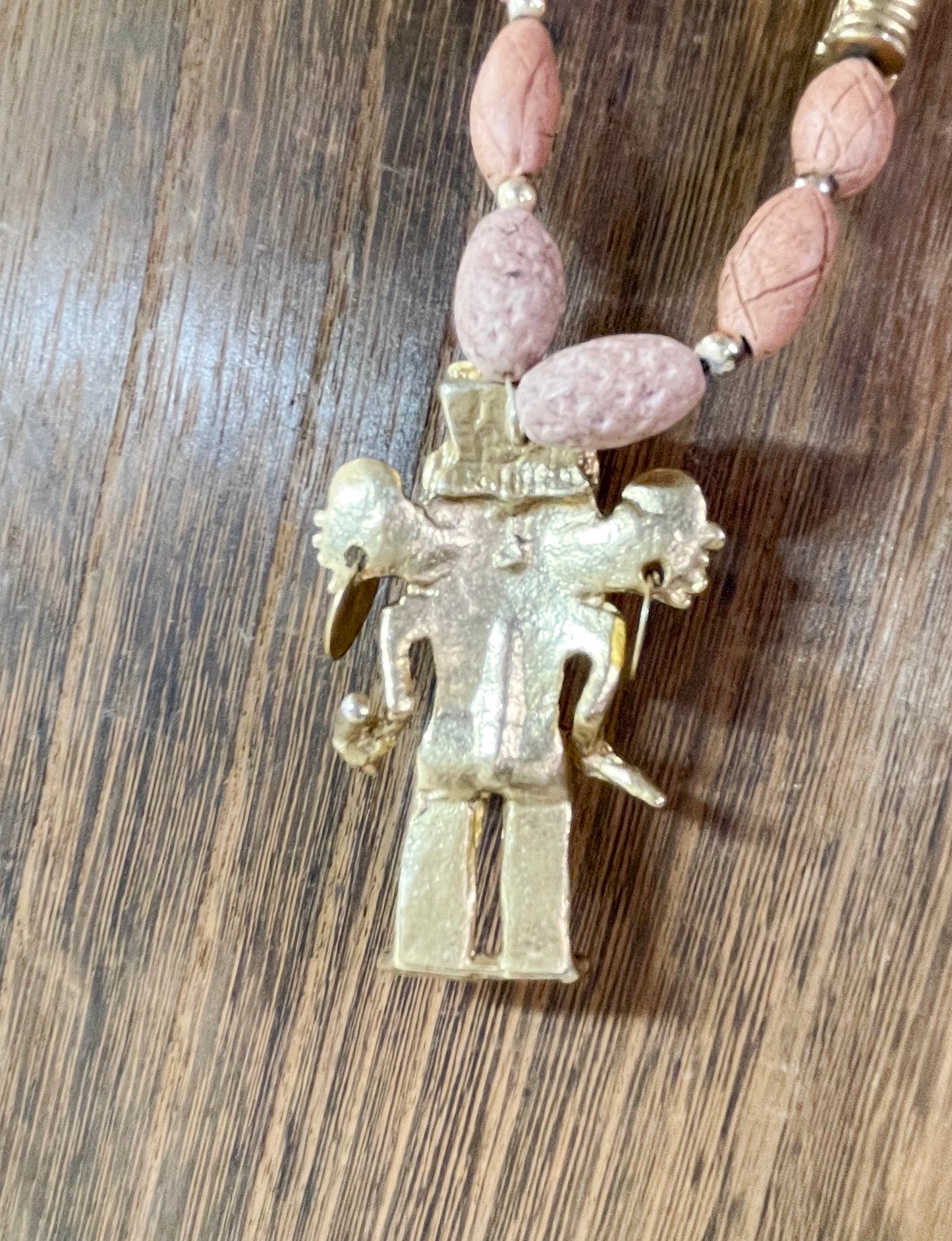 Aztec Mayan Latin Indian Tribe Warrior Shaman Pendant Necklace