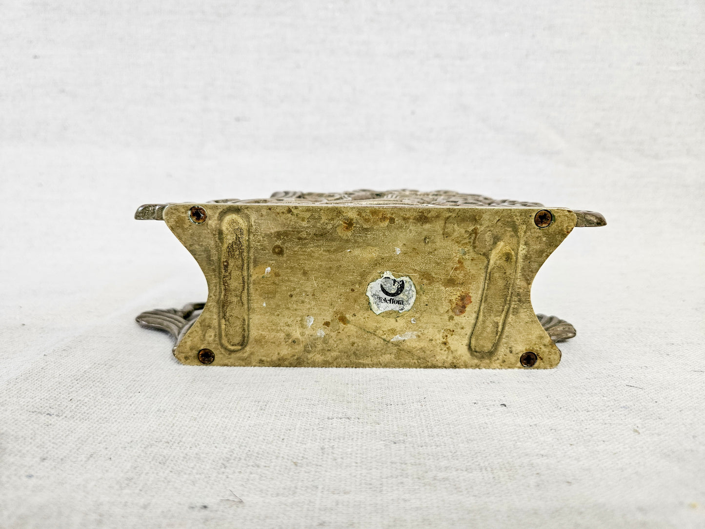 Vintage Ornate Brass Napkin Holder, Letter Holder - Teleflora