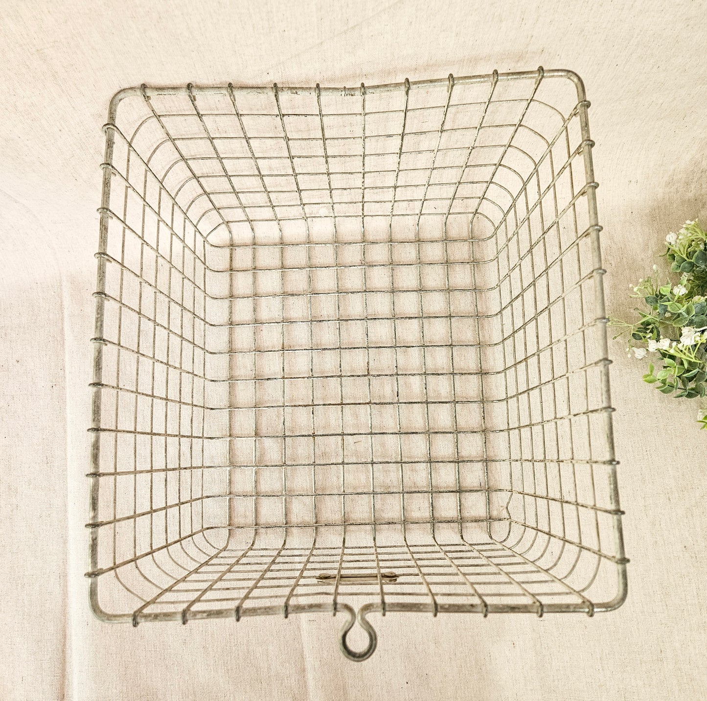 Vintage Metal Gym Locker Basket