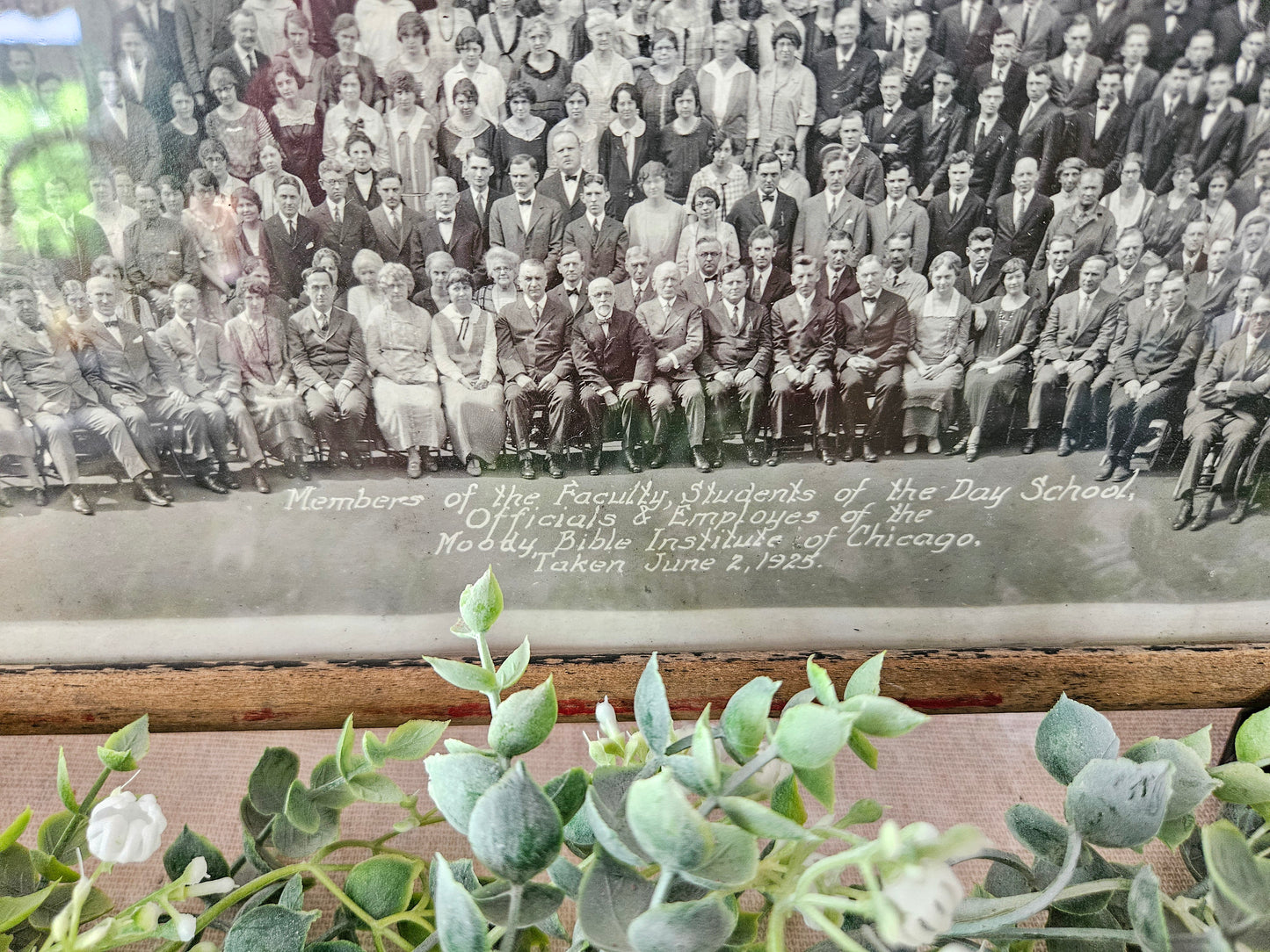 1925 Moody Bible Institute Framed Photo