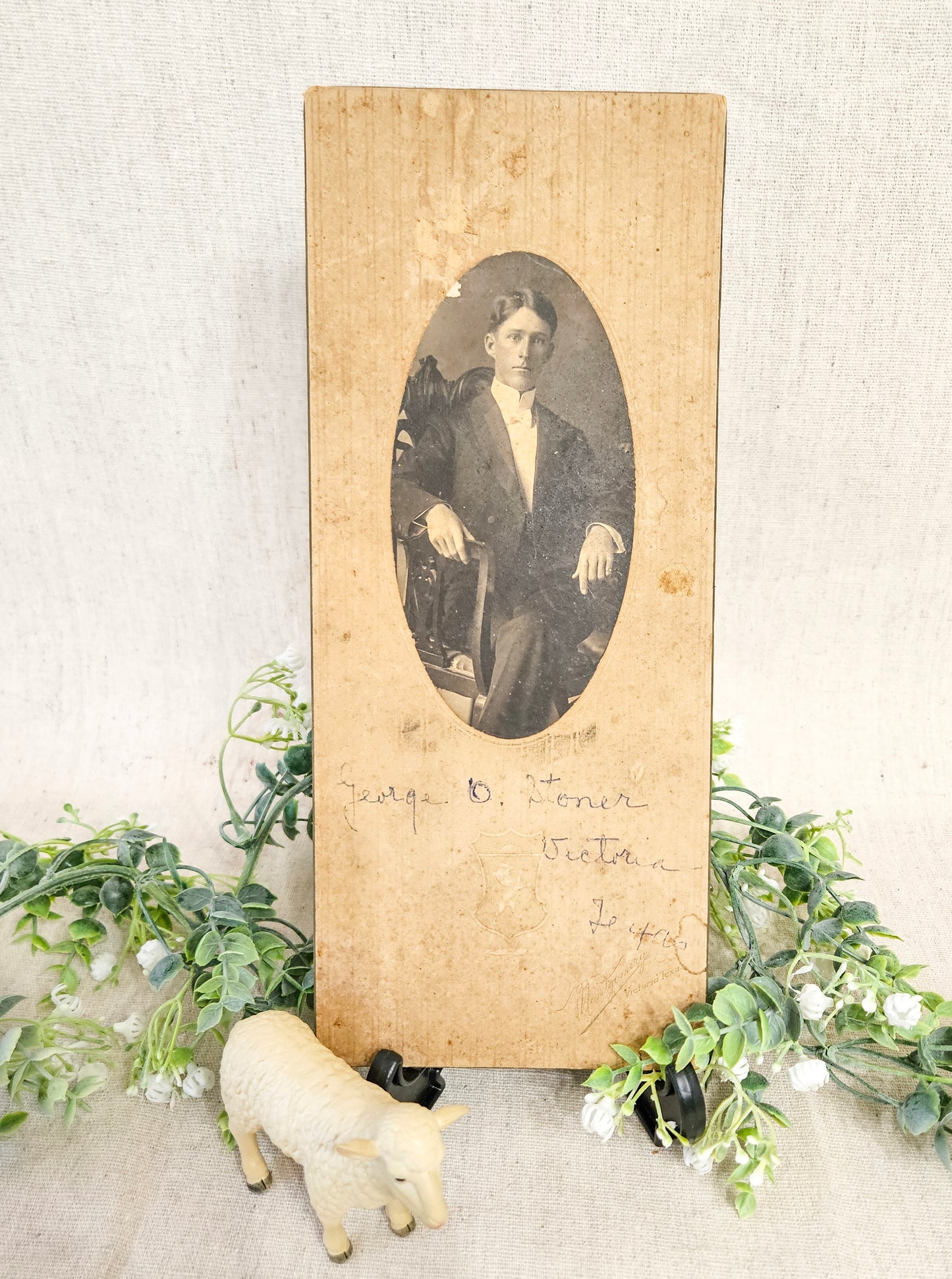 1900's Studio Cabinet Photo of a Young Gentleman