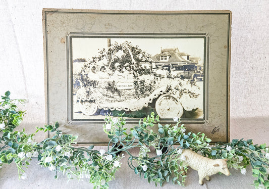 1930's First State Bank Parade Photo in Studio Frame