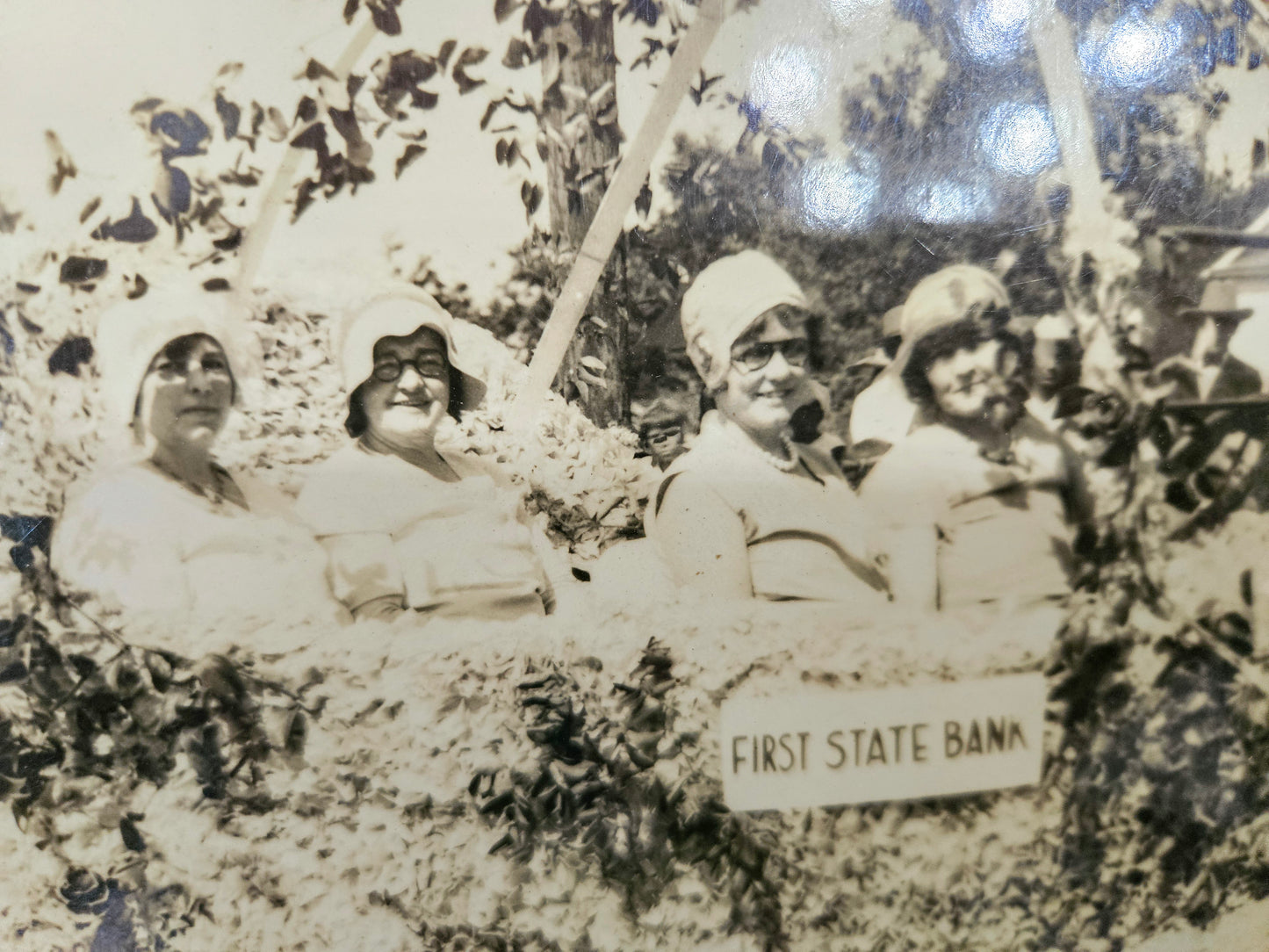 1930's First State Bank Parade Photo in Studio Frame