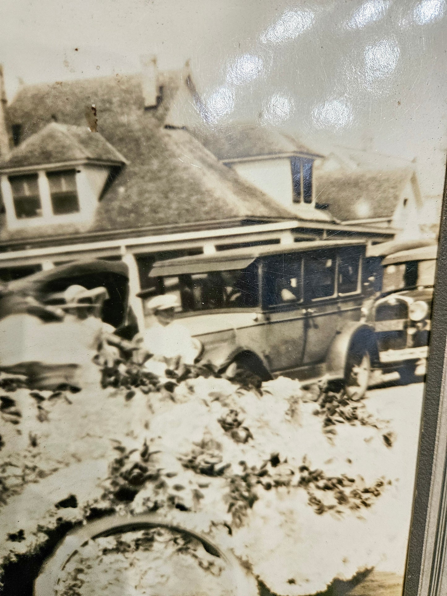1930's First State Bank Parade Photo in Studio Frame