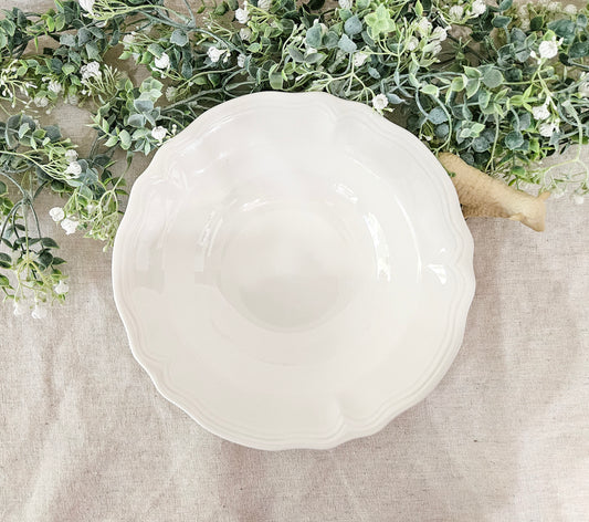 Federalist Ironstone White Serving Vegetable Bowl