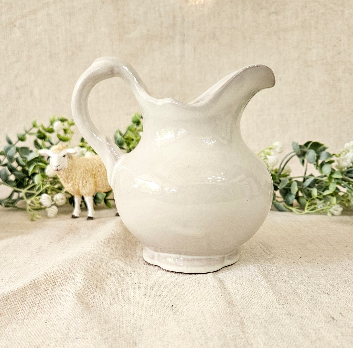 Frankoma Petite White Pitcher