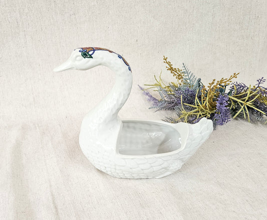 Elizabeth Arden Byzantium Swan Porcelain Planter