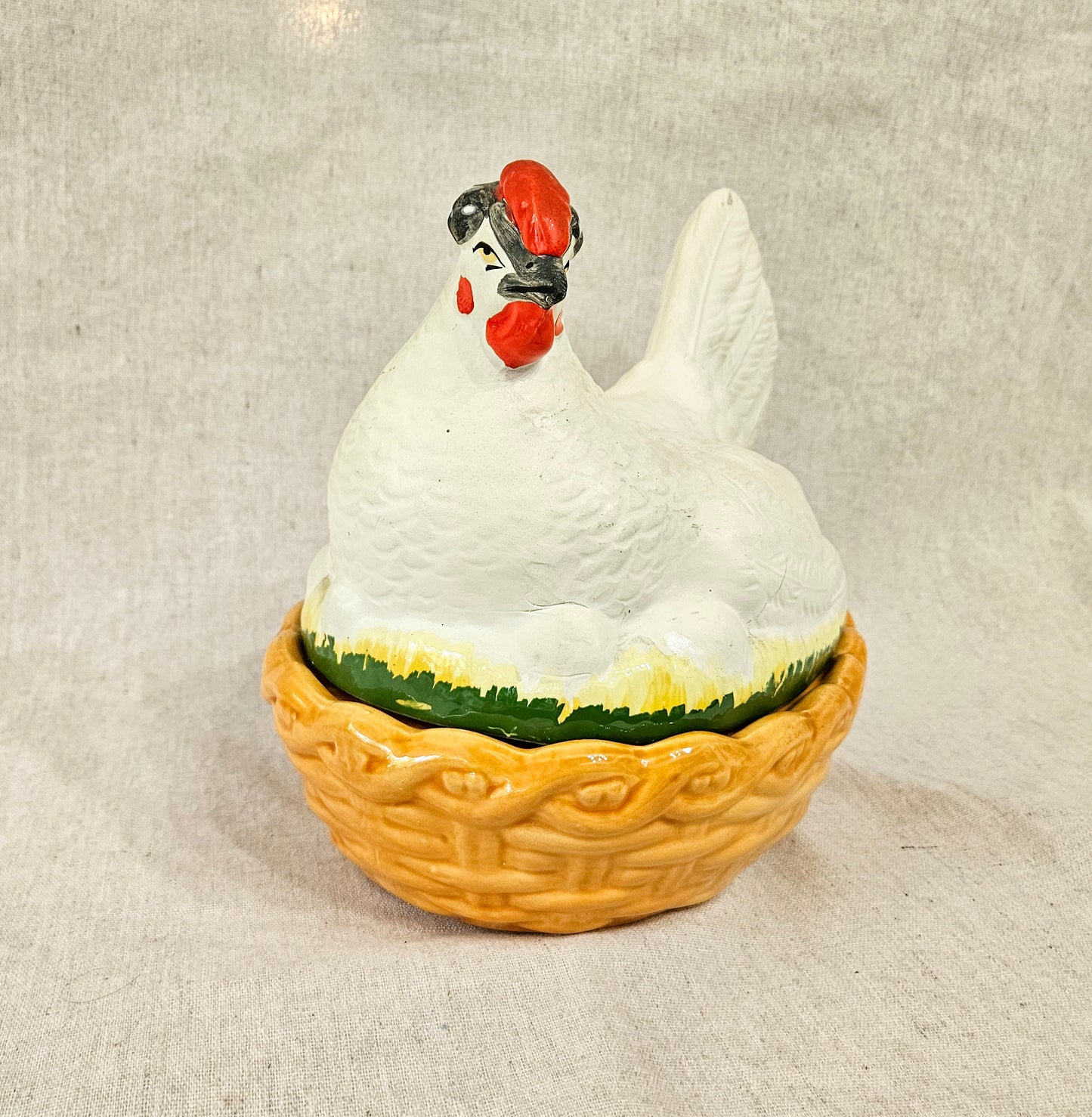 Antique 19th Century Victorian Staffordshire Hen Tureen
