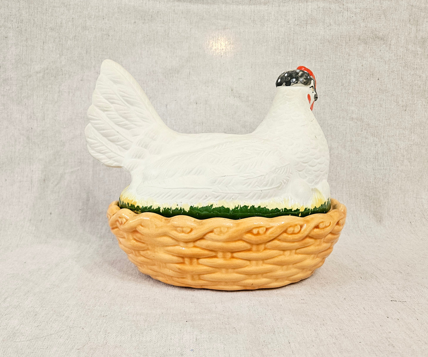Antique 19th Century Victorian Staffordshire Hen Tureen