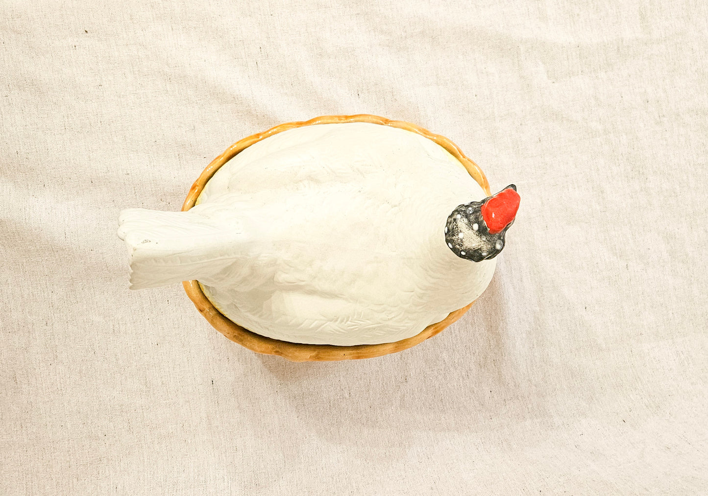 Antique 19th Century Victorian Staffordshire Hen Tureen