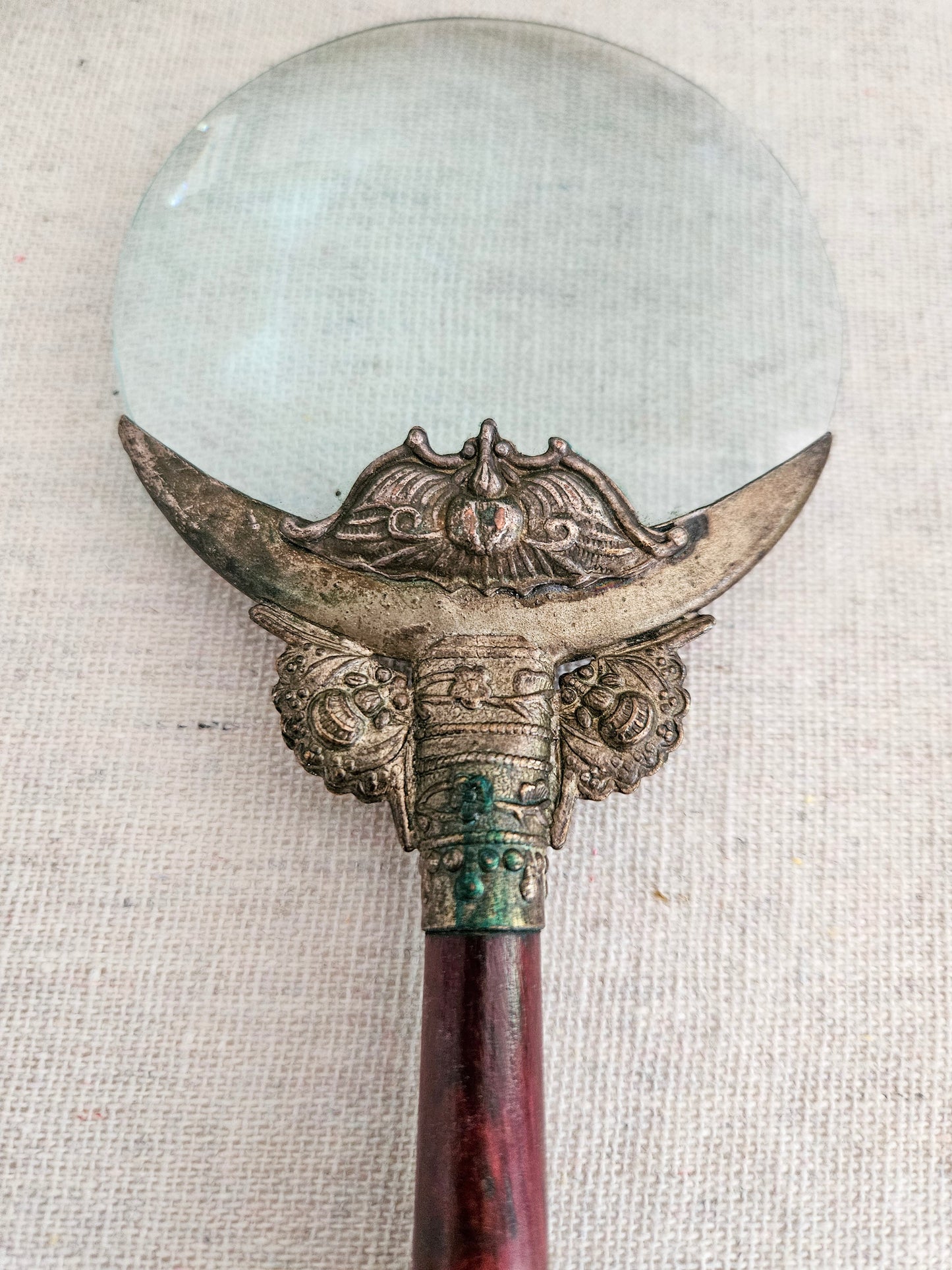 Vintage Chinese Import Ornate Magnifying Glass