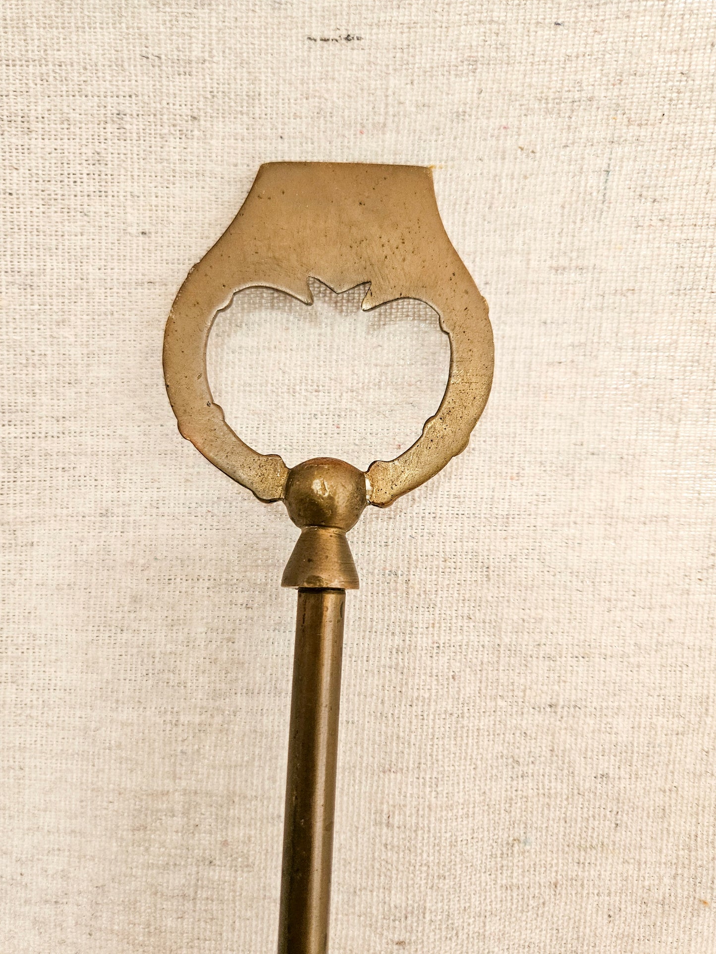 Vintage Brass Fireplace Toasting Fork Medieval Archer/Robin Hood of Nottingham/ Little John