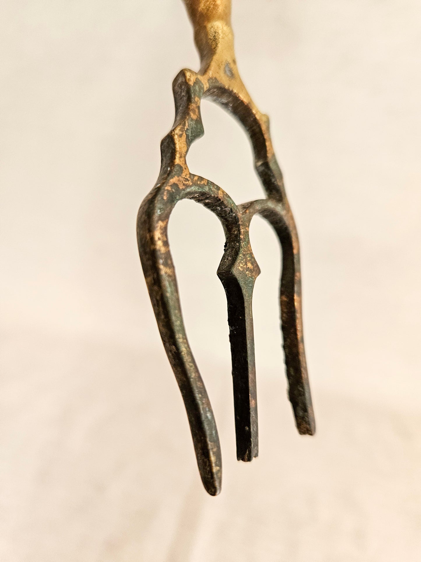 Vintage William Shakespeare Brass Poker Toasting Fireplace Fork