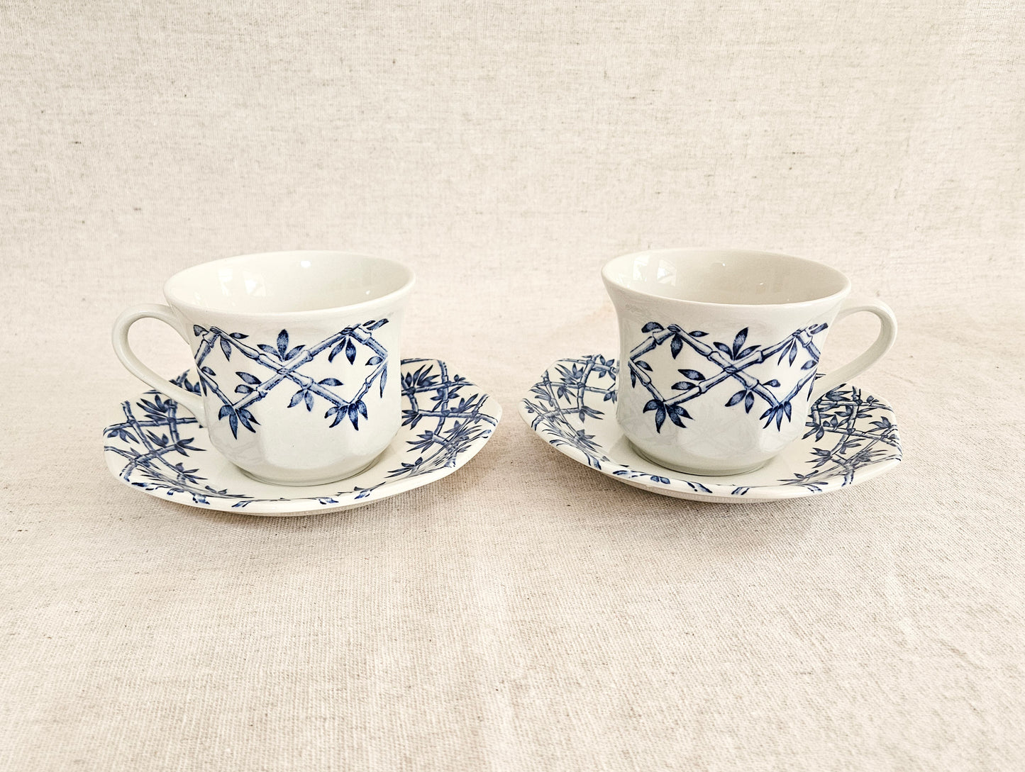 J&G Meakin Royal Staffordshire Trellis Ironstone England Set of 2