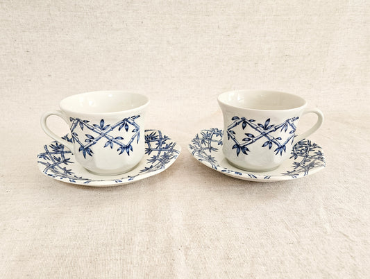 J&G Meakin Royal Staffordshire Trellis Ironstone England Set of 2