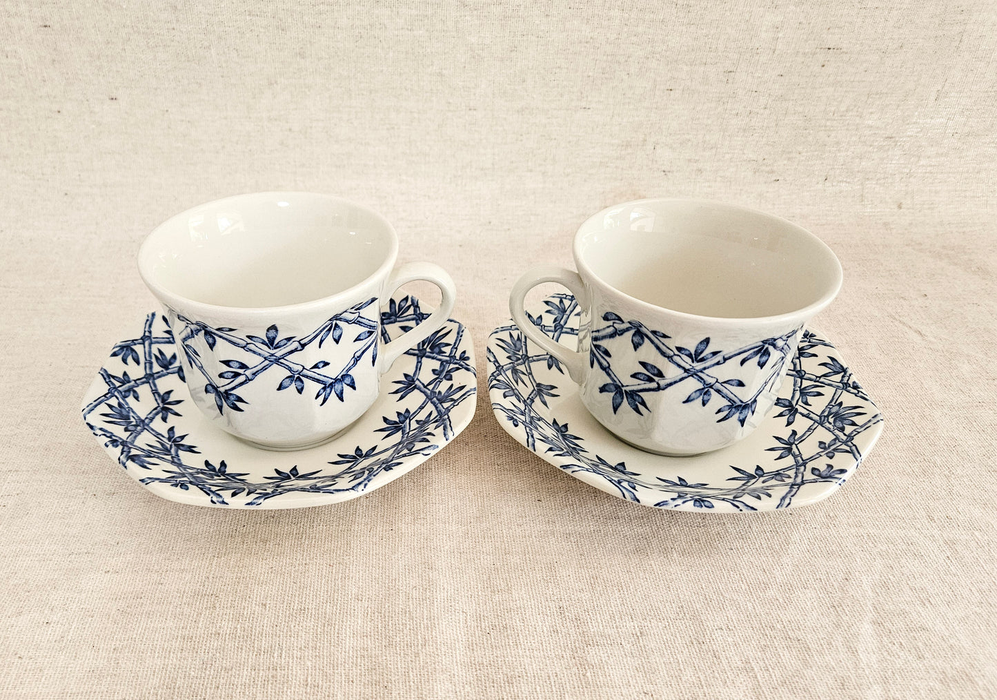 J&G Meakin Royal Staffordshire Trellis Ironstone England Set of 2