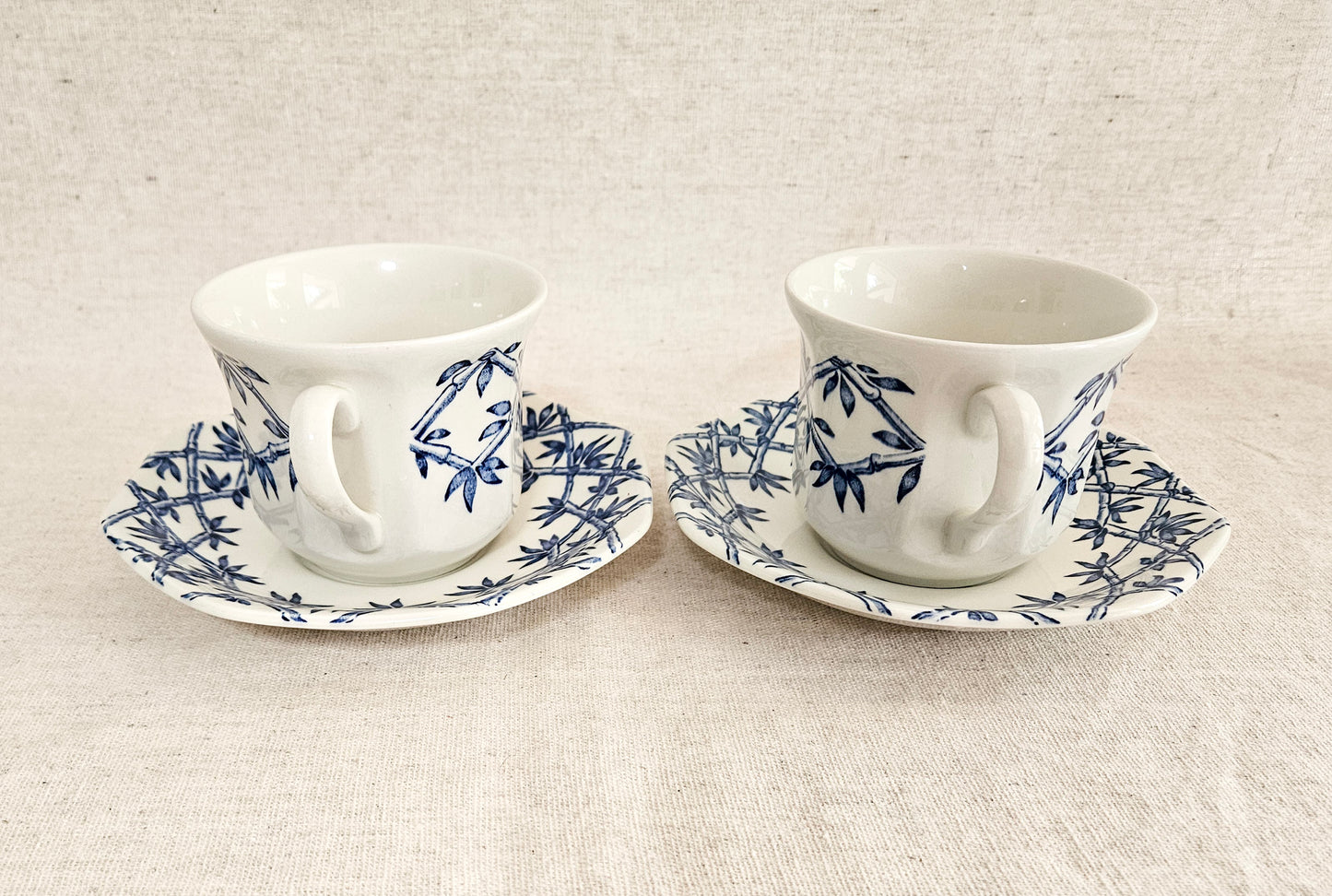 J&G Meakin Royal Staffordshire Trellis Ironstone England Set of 2