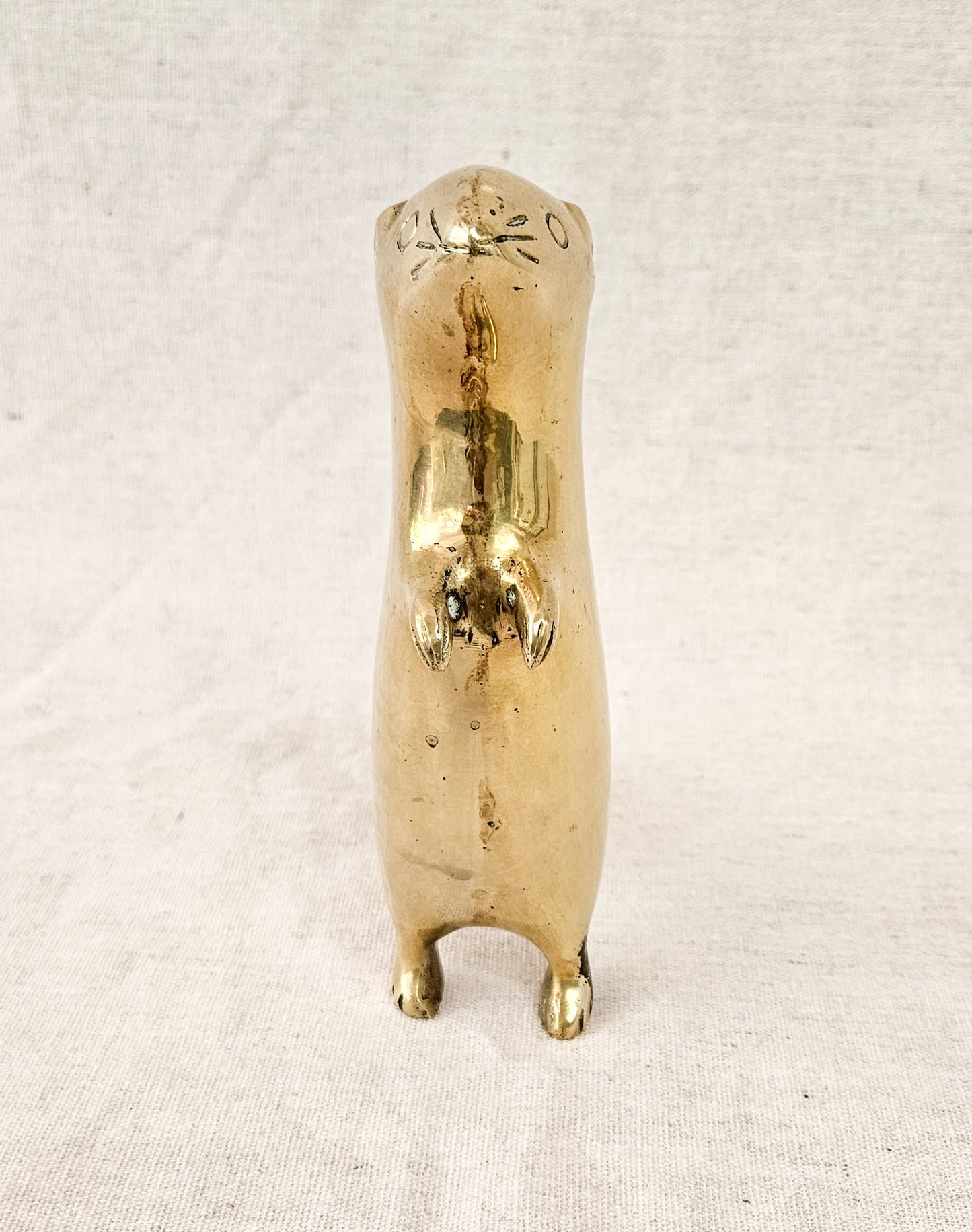 Vintage Brass Prairie Dog