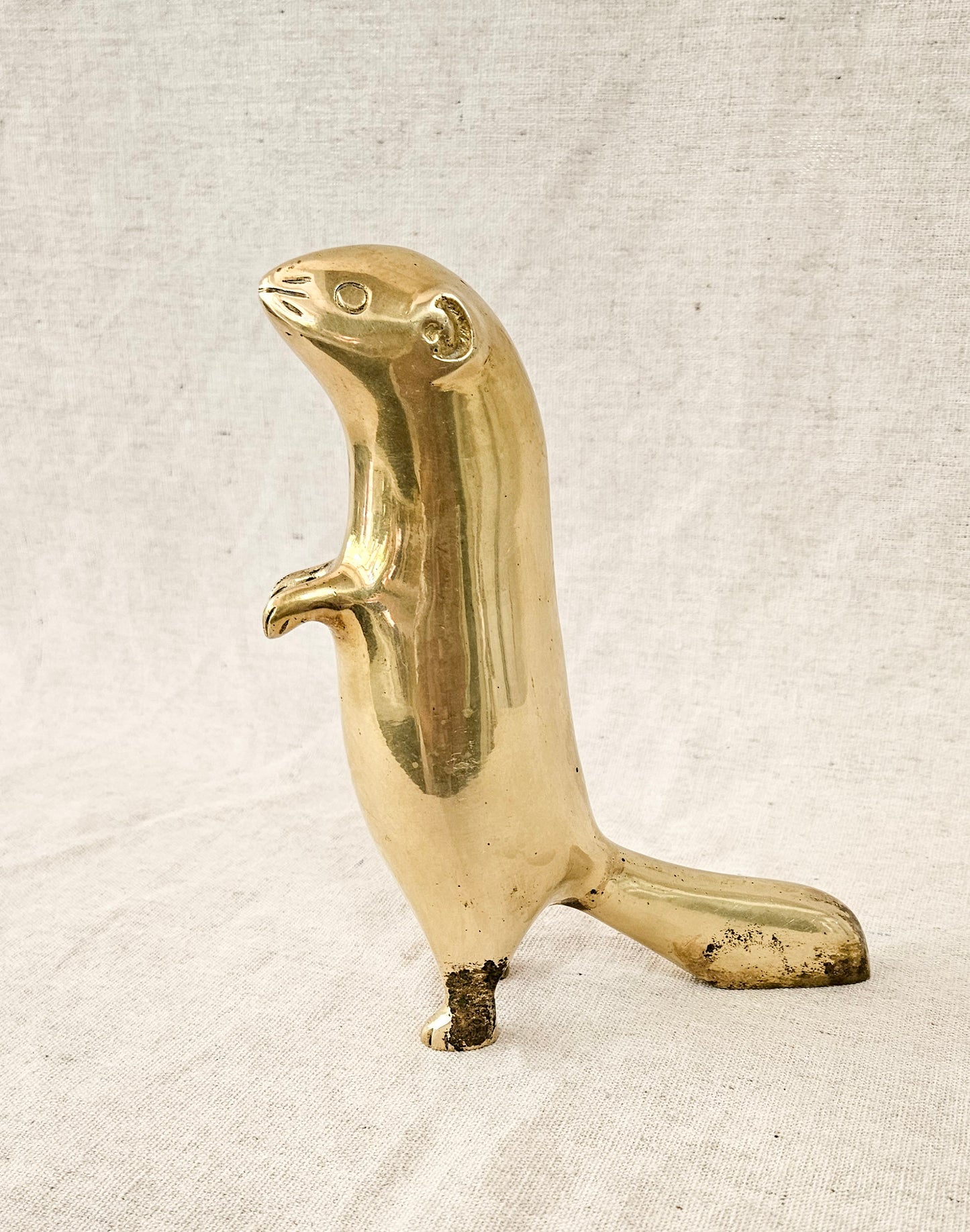 Vintage Brass Prairie Dog