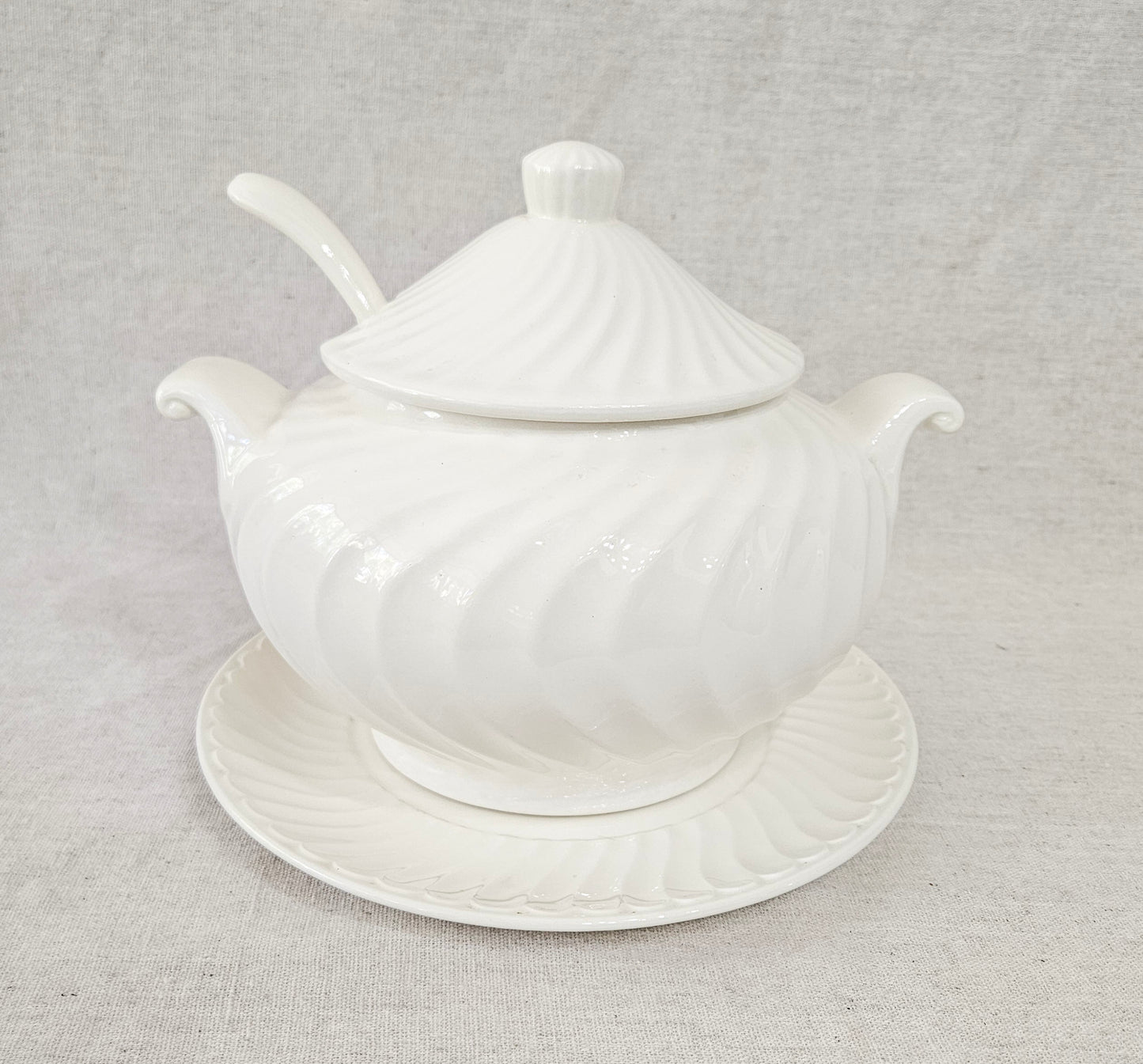 Japan Swirl Pattern Soup Tureen 4pc