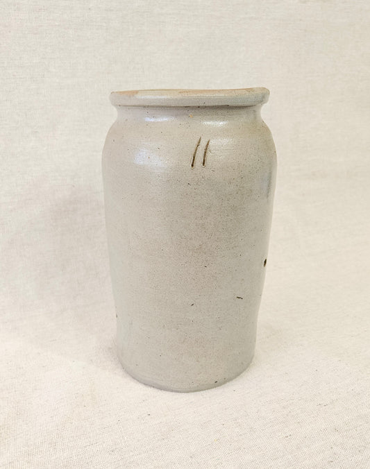 Antique Grey Stoneware Jar