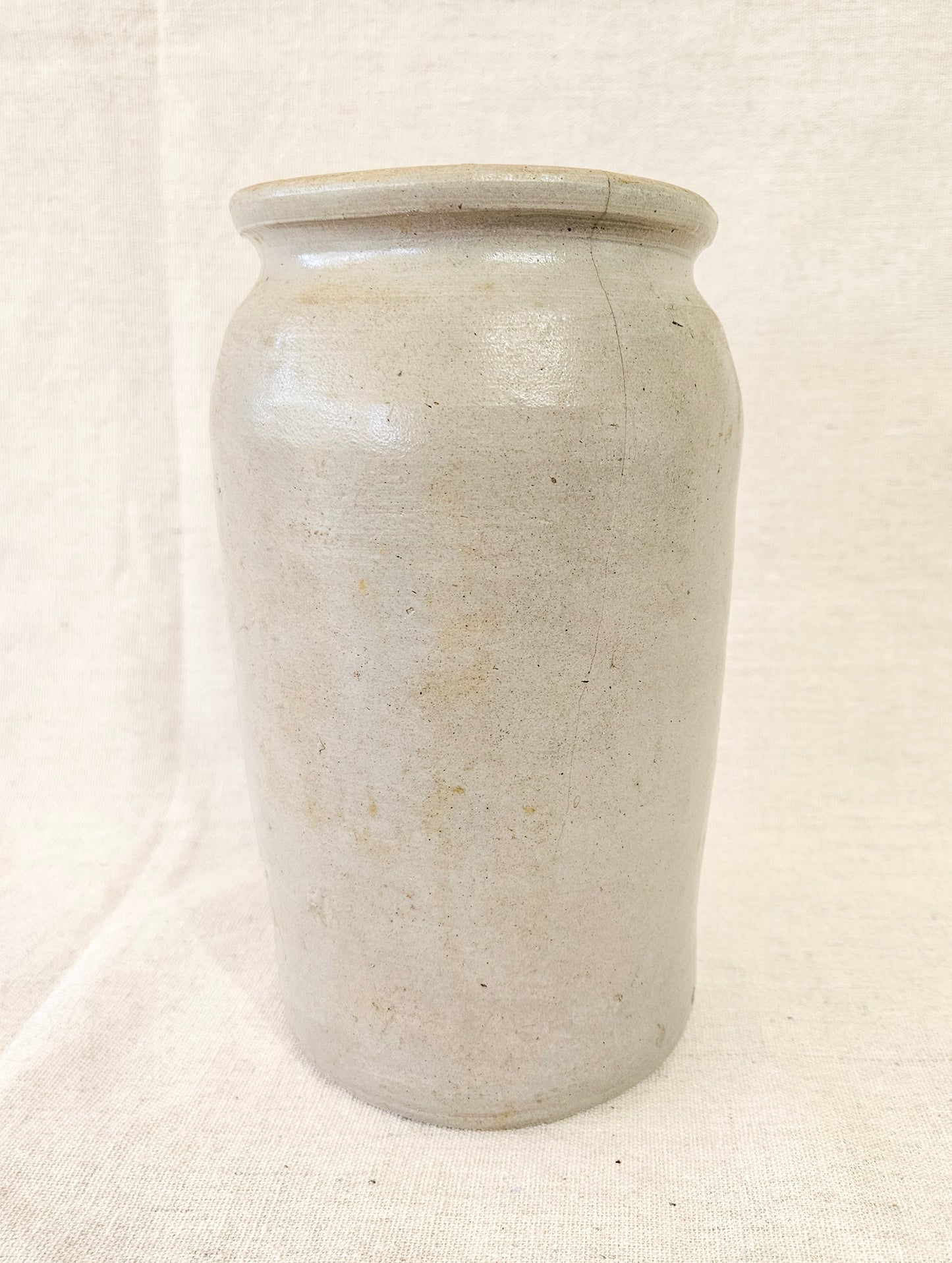 Antique Grey Stoneware Jar