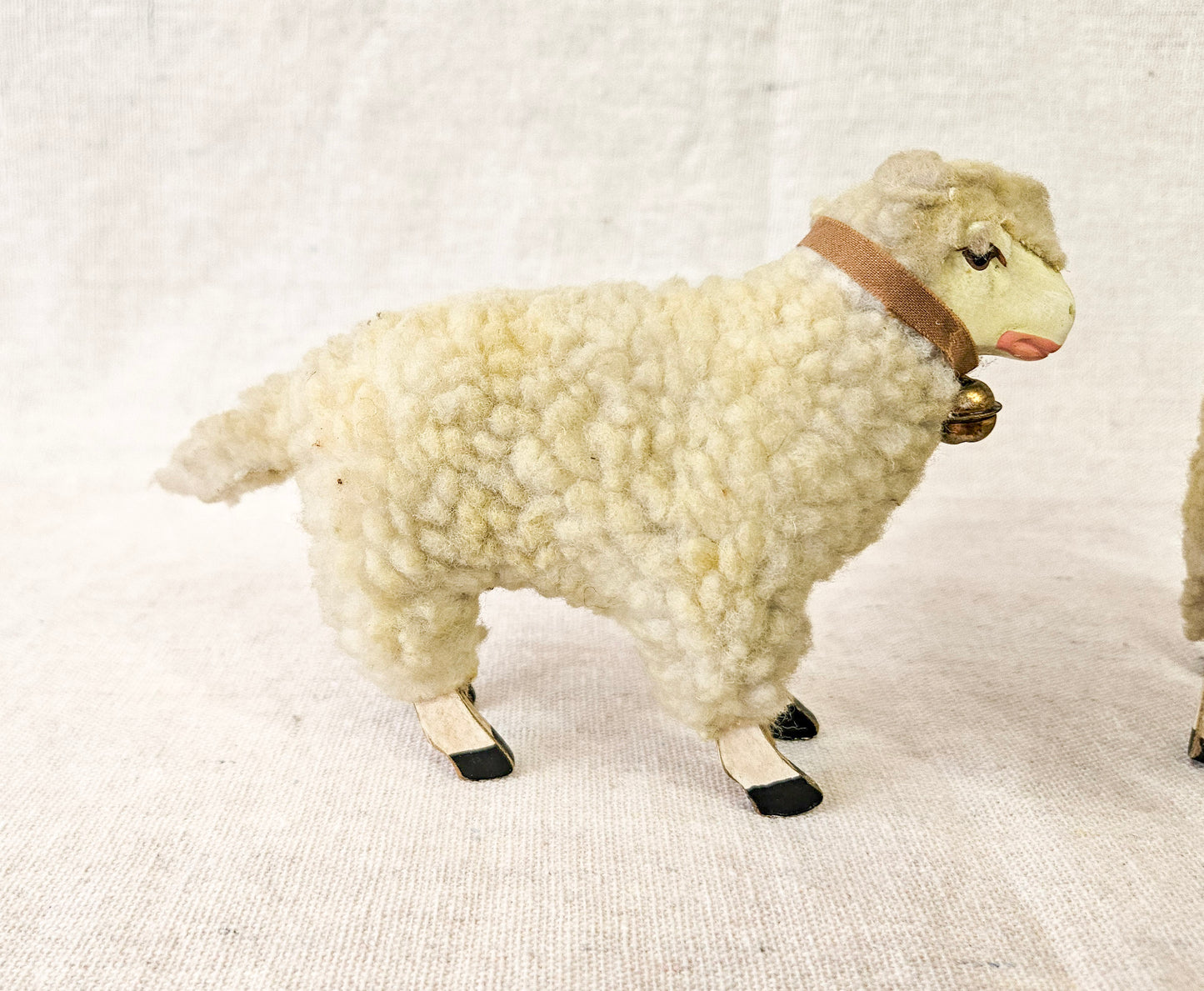 German Matchstick Wooly Sheep Pair