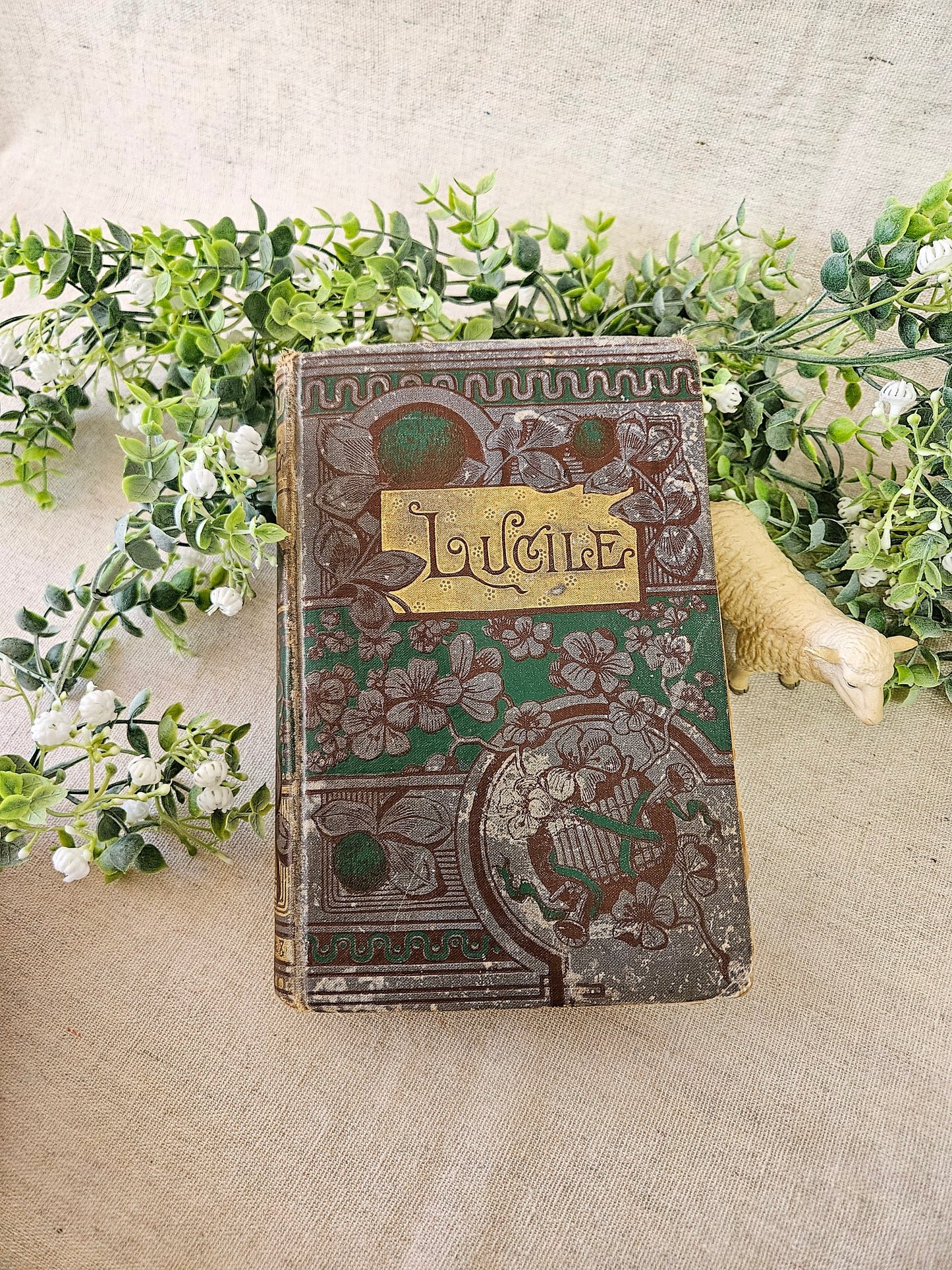 1884 Lucile by Owen Meredith, Antique Poetry Book