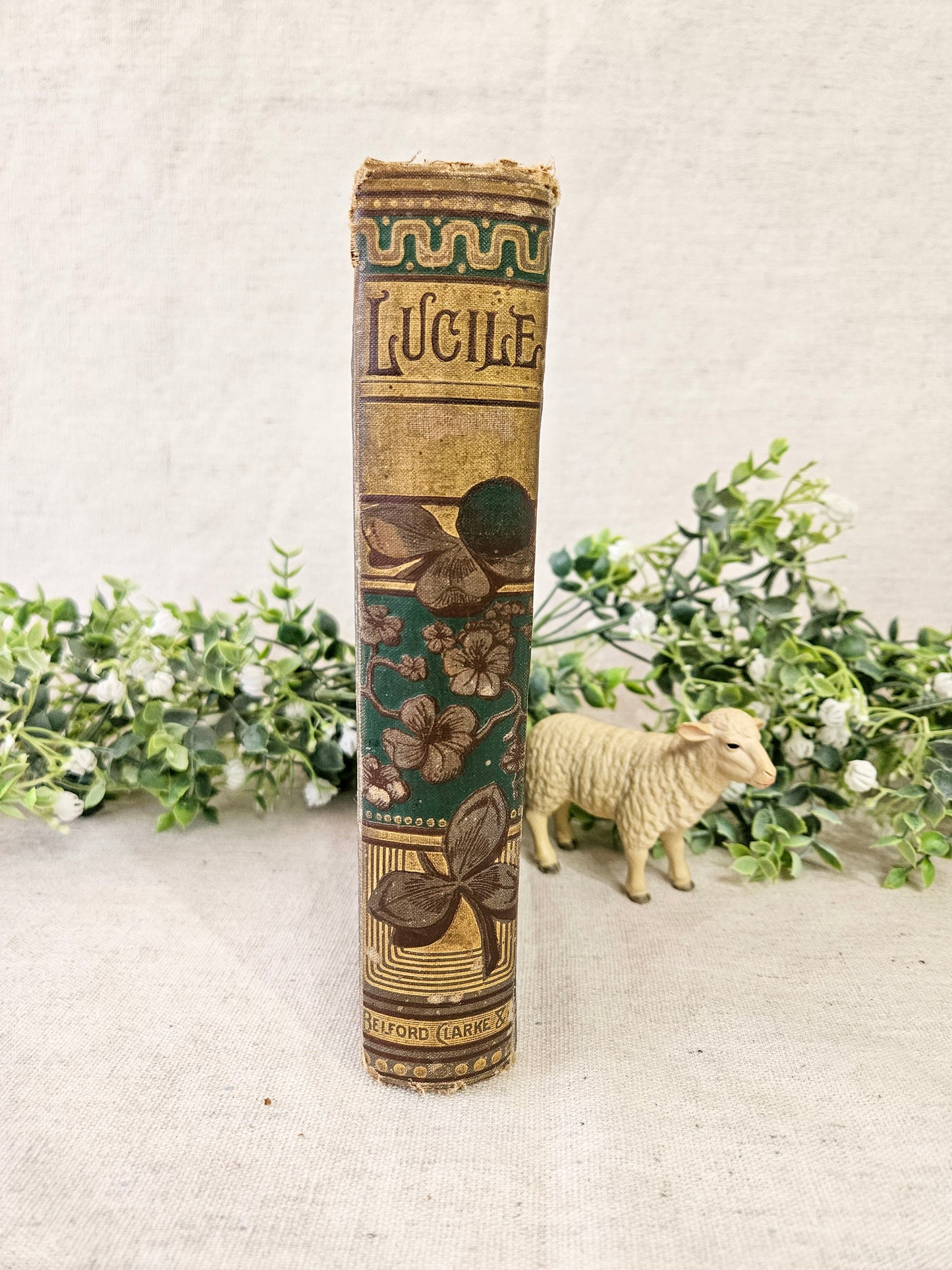 1884 Lucile by Owen Meredith, Antique Poetry Book