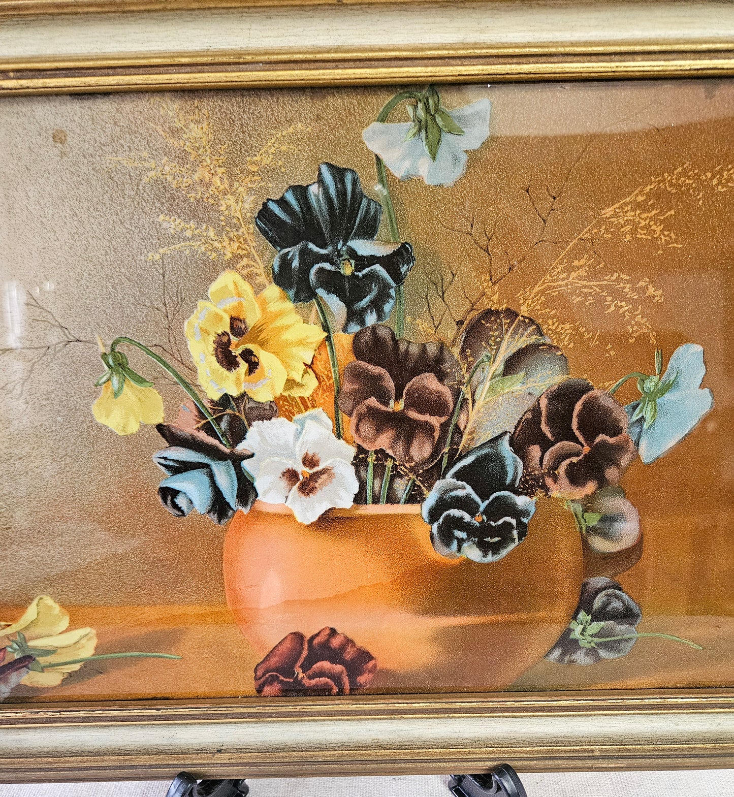Pansy Blossoms by Henry Leroy Framed Floral  Art Print