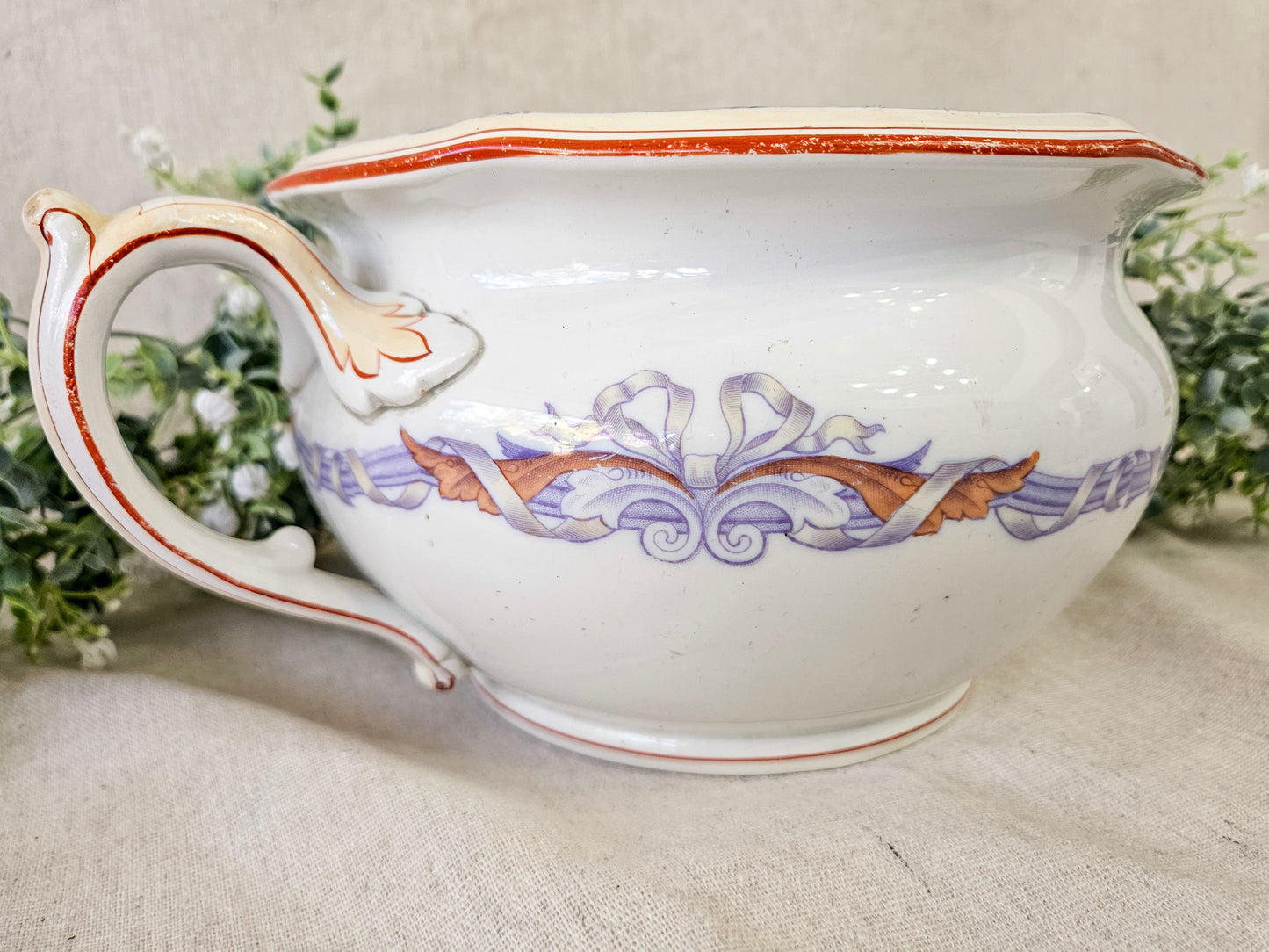 Early 19th Century Mandarin Petrus Regout Maastricht, Holland Chamber Pot