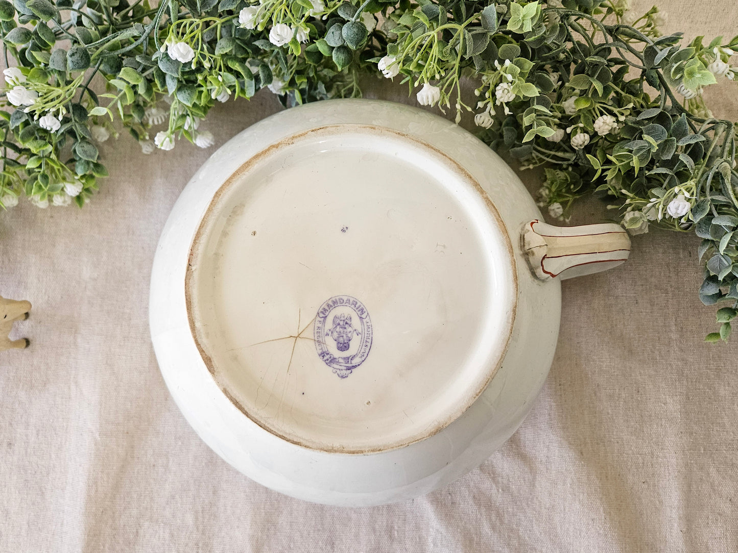 Early 19th Century Mandarin Petrus Regout Maastricht, Holland Chamber Pot