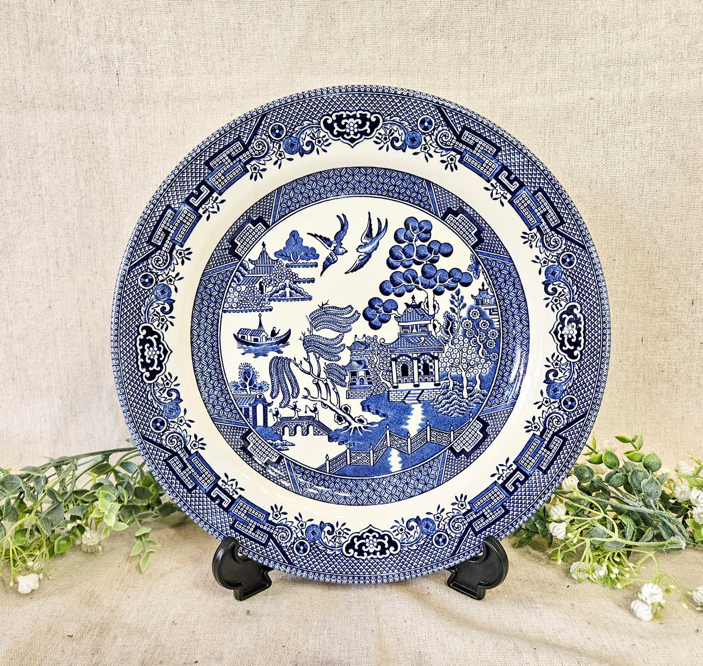 Churchill Classic Blue Willow - Staffordshire England Set