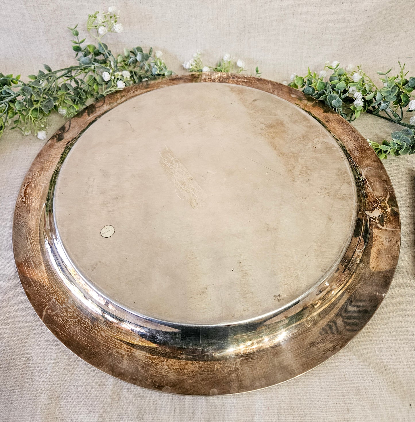 Heraldic Crested Silverplate Armorial  Tray
