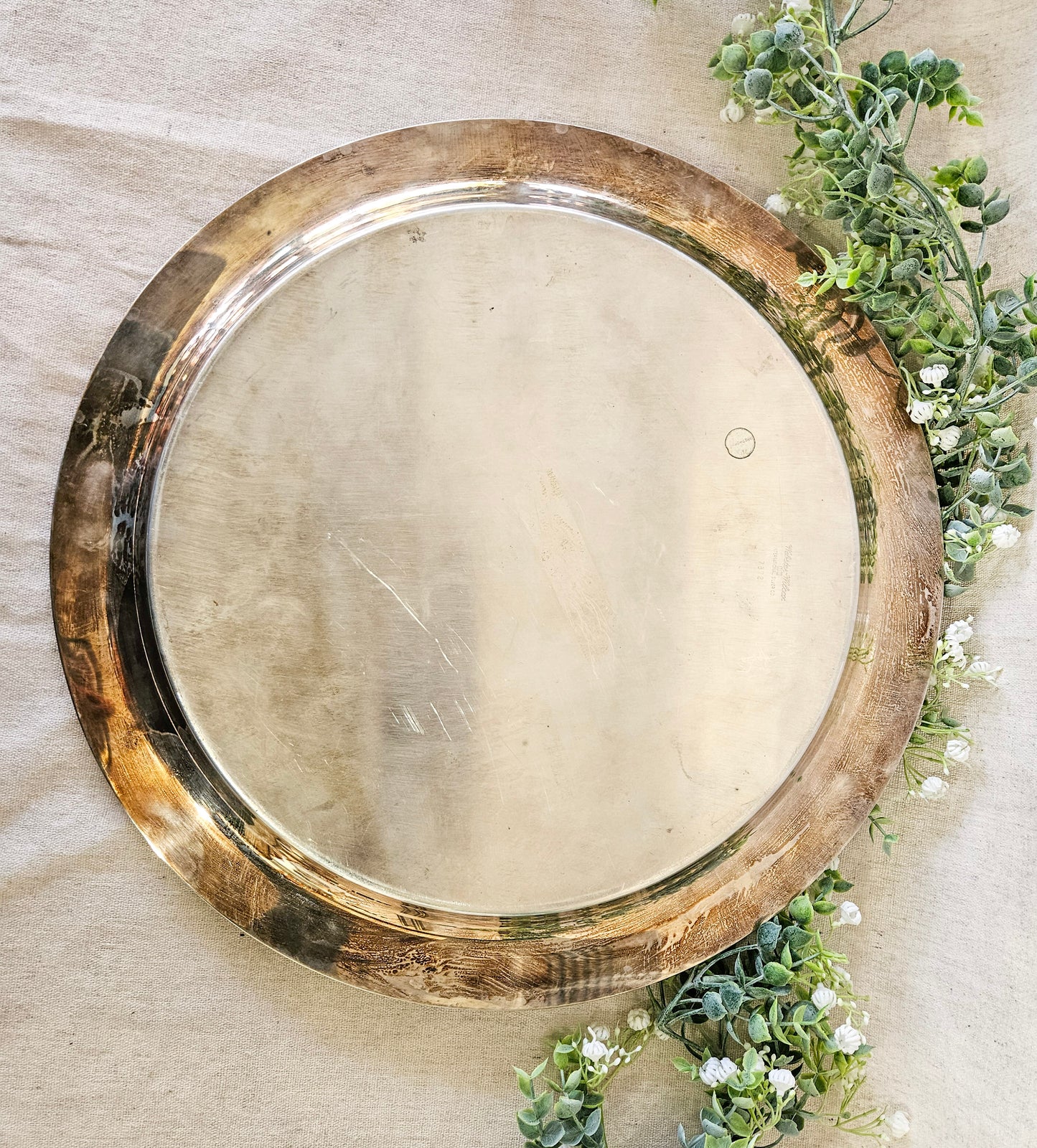 Heraldic Crested Silverplate Armorial  Tray