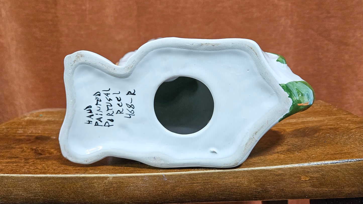 Staffordshire Style Ceramic Spaniel Dog Statue Portugal RC&CL (RCCL)