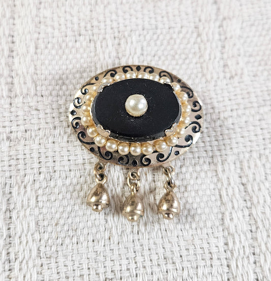 Victorian Revival Mourning Brooch