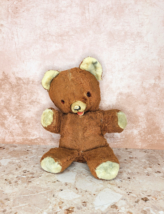 Vintage Rubber Nose Teddy Bear 1950's